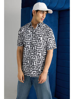 FREAKINS - Maze Printed Men Resort Shirt