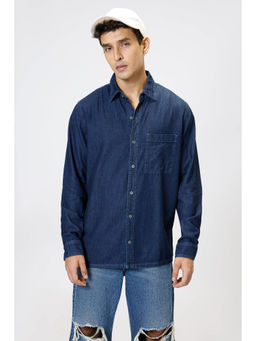 FREAKINS - Classic Blue Full Sleeves Men Shirt
