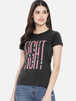 MIXT by Nykaa Fashion - Womens Typography Printed T-Shirt