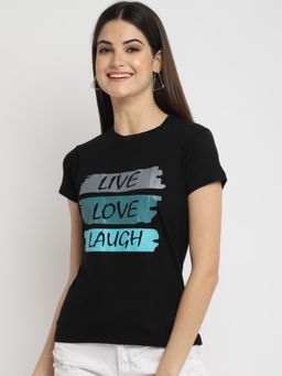 MIXT by Nykaa Fashion - Womens Typography Printed T-Shirt