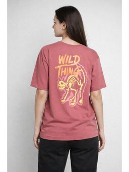 MIXT by Nykaa Fashion - Trendy Oversized Graphic Cotton Blend T-Shirt