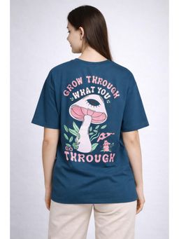 MIXT by Nykaa Fashion - Trendy Oversized Graphic Cotton Blend T-Shirt
