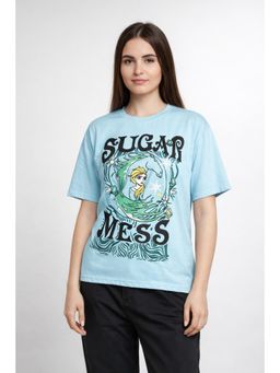 MIXT by Nykaa Fashion - Trendy Oversized Graphic Cotton Blend T-Shirt
