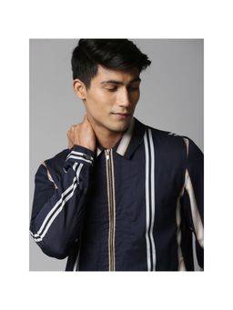 Rare Rabbit - Navy Blue Solid Jacket