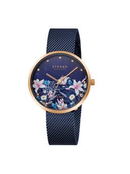 Strand by Obaku - Flower Power Mop Dial Quartz Watch For Women (S700LXVLML-DF)