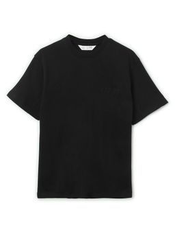 Alan Jones - Black Boy's Solid Oversized Fit T-Shirt
