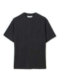 Alan Jones - Grey Boy's Solid Oversized Fit T-Shirt