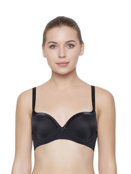 Triumph - Women Padded Wire free Soft Fabric Elegant T-shirt Bra - Black