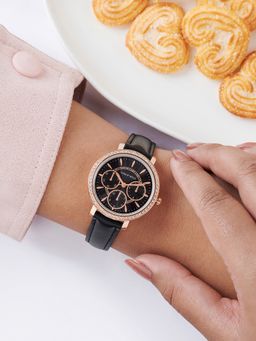 Joker and Witch - Joker & Witch Silver and Gold Dual Tone Watch Green Dial and Chain Link Strap-AMWW940 (M)