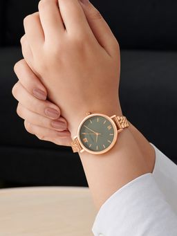 Joker and Witch - Joker & Witch Women Agnes Grey Dial Rose Gold Watch (AMWW1082) (M)