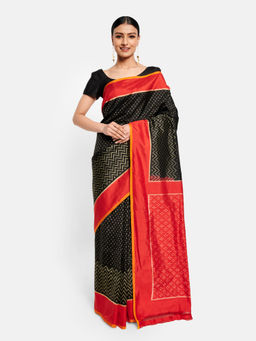 Fabindia - Silk Woven Ikat Sari without Blouse