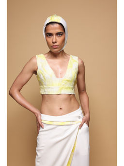 SOMYA GOYAL - Wave Crop Top - Yellow