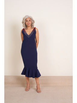 SOMYA GOYAL - Leisure Evening Dress - Blue