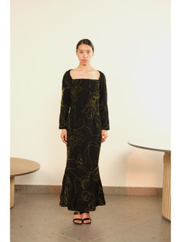 SOMYA GOYAL - Flora Whale Dress - Black