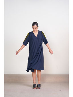 SOMYA GOYAL - Crystal Dress - Navy Blue