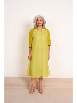 SOMYA GOYAL - Flared Dress - Yellow