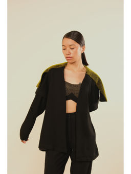 SOMYA GOYAL - Shoulder Shrug - Black
