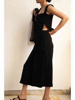 SOMYA GOYAL - Knotted Trouser Skirt - Black