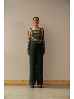 SOMYA GOYAL - Repurposed Corded Glove Crop Top - Multi-Color