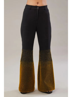 SOMYA GOYAL - Gradient Gene Casual Trousers - Black