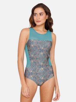 Zivame - Coucou Slip-on Bodysuit - Orange Popsicle Multi-Color