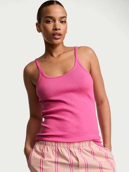 Victoria's Secret - Mix And Match Sleep Perfect Ribbed Camisole Pink