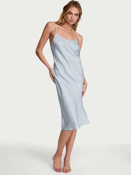Victoria's Secret - Satin Midi Nightdress Blue