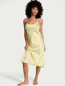 Victoria's Secret - Satin Midi Nightdress Yellow