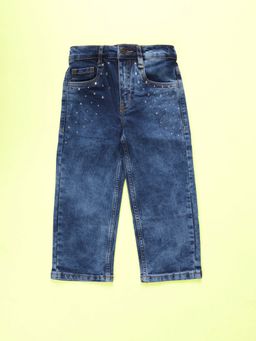 KiddoPanti - Denim Blue Solid Jeans