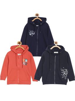 The Mom Store - Cotton Multi-Color Graphic Hoodies (Pack of 3)