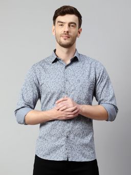 Cantabil - Men Cotton Grey Shirt