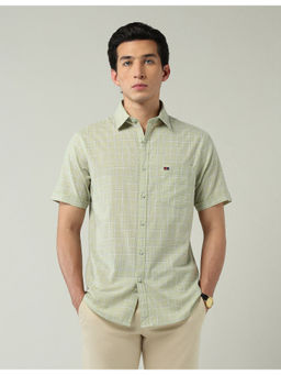 AD By Arvind - Green Modern Slim Fit Tartan Green Checks Shirt