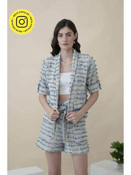 Clothes on my mind - Greek Summer Blue Co-ord Set