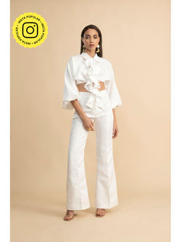 Clothes on my mind - Love Ruffles White Co-ord Set