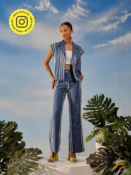 Clothes on my mind - Denim Trendsetter Jacket with Pant (Set of 2)