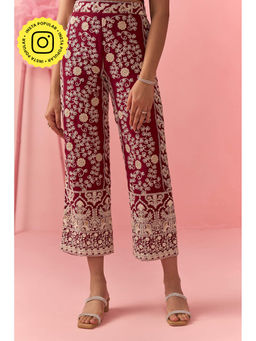 Clothes on my mind - Red Embroidery Pants
