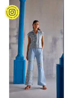 Clothes on my mind - Light Blue Showstopper Co-Ord (Set of 2)