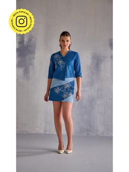 Clothes on my mind - Blue Stella Co-Ord (Set of 2)