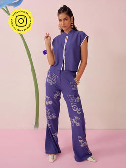 Clothes on my mind - Carnival Blue Shirt with Pant (Set of 2)