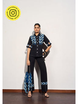 Clothes on my mind - Black Patterned Marilyn Co-Ord Set