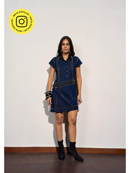 Clothes on my mind - Blue Denim Mini Reel Ready Dress