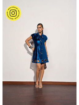 Clothes on my mind - Climax Blue Mini Dress