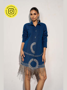 Clothes on my mind - Comm Tastic Blue Mini Dress