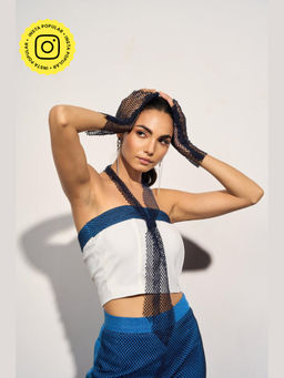 Clothes on my mind - Women White Crepe Crop Top
