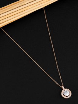 E2O - Necklace with Circular Textured Pendant