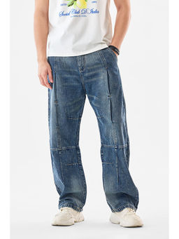 Snitch - Blue Denim Loose Casual Jeans
