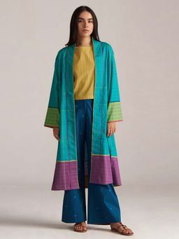 Ganga Fashions - Women Yellow Cotton Striped Co-Ord Set