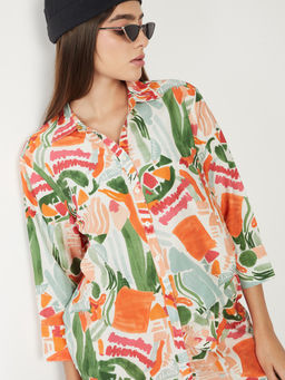 max - Women's Multi-Color Printed Shirt