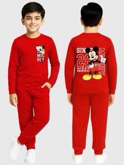 Kuchipoo - Disney Boys Regular Fit Cotton T-Shirt and Joggers