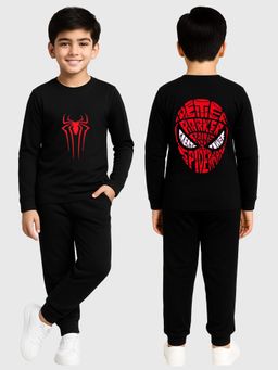 Kuchipoo - Marvel Boys Regular Fit Cotton T-Shirt and Joggers